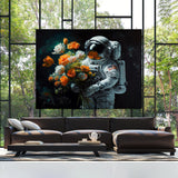 Astronaut Flowers 38 Wall Art