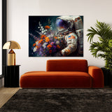 Astronaut Flowers 43 Wall Art