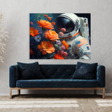 Astronaut Flowers 44 Wall Art