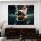 Astronaut In Water 71 Wall Art