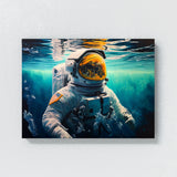 Astronaut In Water 88 Wall Art