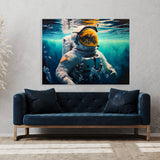Astronaut In Water 88 Wall Art