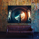 Astronaut Inside A Spaceship 52 Wall Art
