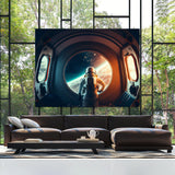 Astronaut Inside A Spaceship 52 Wall Art