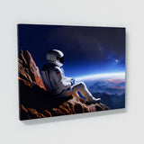 Astronaut On Mountain 73 Wall Art
