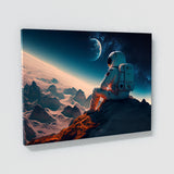 Astronaut On Mountain 74 Wall Art