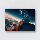 Astronaut On Mountain 74 Wall Art
