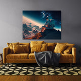 Astronaut On Mountain 74 Wall Art