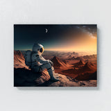 Astronaut On Mountain 75 Wall Art