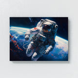 Astronaut Orbiting Earth 31 Wall Art