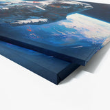 Astronaut Orbiting Earth 31 Wall Art