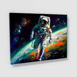 Astronaut Orbiting Earth 32 Wall Art