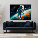Astronaut Orbiting Earth 32 Wall Art