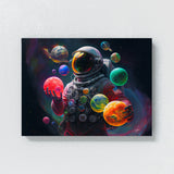 Astronaut Planets In Hands 26 Wall Art