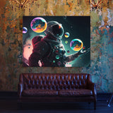 Astronaut Planets In Hands 28 Wall Art