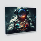 Astronaut Planets In Hands 29 Wall Art