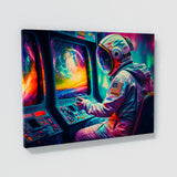 Astronaut Playing Arcarde 79 Wall Art