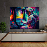 Astronaut Playing Arcarde 79 Wall Art
