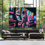 Astronaut Playing Arcarde 94 Wall Art
