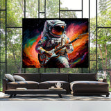 Astronaut Playing Guitar 2 Wall Art