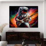 Astronaut Playing Guitar 2 Wall Art