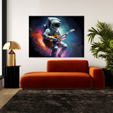 Astronaut Playing Guitar 3 Wall Art