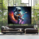 Astronaut Playing Guitar 3 Wall Art