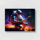 Astronaut Playing Guitar 4 Wall Art