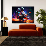 Astronaut Playing Guitar 4 Wall Art