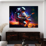 Astronaut Playing Guitar 4 Wall Art