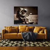 Astronaut Playing Guitar 6 Wall Art