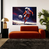 Astronaut Playing Soccer 24 Wall Art