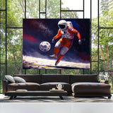 Astronaut Playing Soccer 24 Wall Art