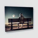 Astronaut Sitting Bench 83 Wall Art