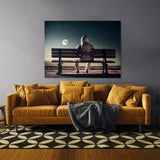 Astronaut Sitting Bench 83 Wall Art