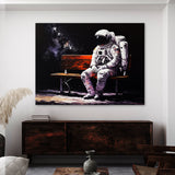 Astronaut Sitting Bench 97 Wall Art