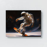 Astronaut Skating 18 Wall Art