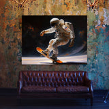 Astronaut Skating 18 Wall Art