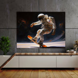 Astronaut Skating 18 Wall Art