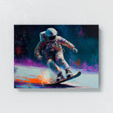 Astronaut Skating 19 Wall Art