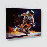 Astronaut Skating 21 Wall Art