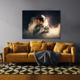 Astronaut Smoke 61 Wall Art