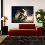 Astronaut Smoke 61 Wall Art
