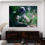 Astronaut Smoking Weed 45 Wall Art