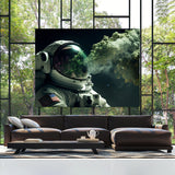 Astronaut Smoking Weed 63 Wall Art