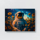 Astronaut Sunflowers 91 Wall Art