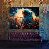 Astronaut Sunflowers 92 Wall Art