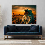 Astronaut Sunflowers 95 Wall Art