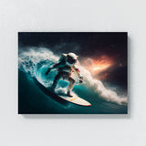 Astronaut Surfing In Space 35 Wall Art