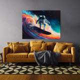 Astronaut Surfing In Space 62 Wall Art